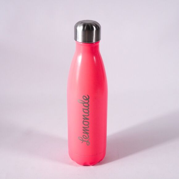 Swell Lemonade Travel Stainless Steel Water Bottle Canteen Jug w/ Lid Neon Pink - Picture 1 of 9